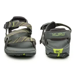 KURU Footwear Current Slate Gray-Kuru Green Sale
