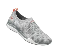 KURU Footwear Stride Heather Gray-White-Peach Pink